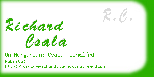 richard csala business card